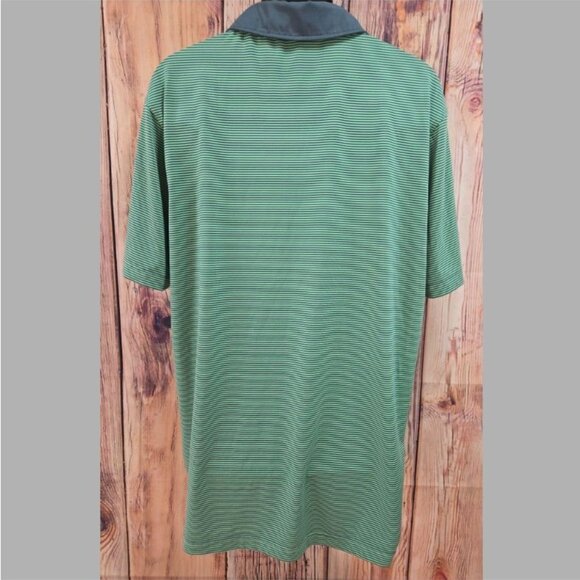 Southern Marsh Mens XL Green & Gray Striped Polo - Picture 2 of 8
